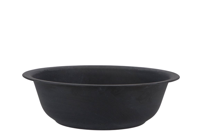 Zinc Bowl Matt Black 30x9cm