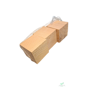 HOUTEN BLOK 7CM NATURAL 3PCS