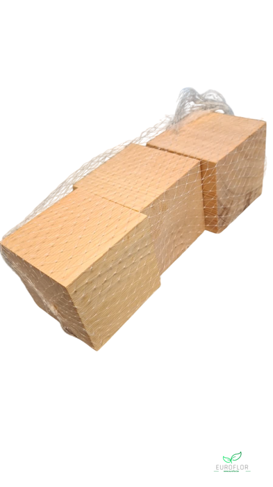 HOUTEN BLOK 7CM NATURAL 3PCS