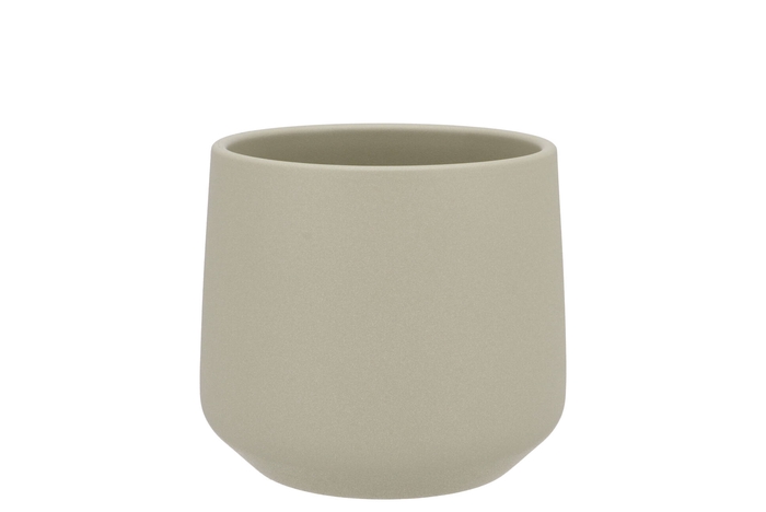 Ceramic Orchid Pot Berlin Kaki Structure 14cm