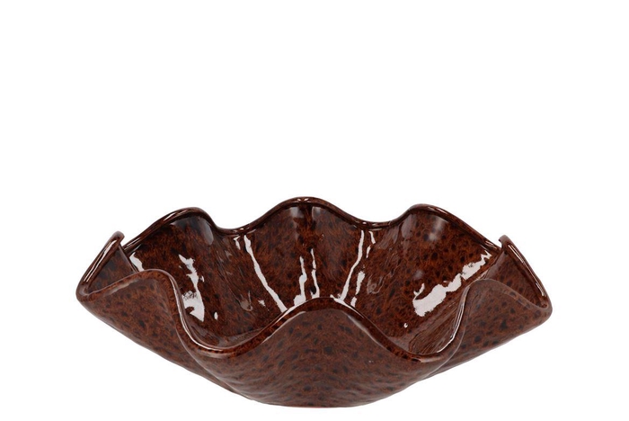 Annecy Brown Bowl 35x35x11cm