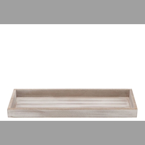 Wood Antique Tray Grey 14x40x3cm