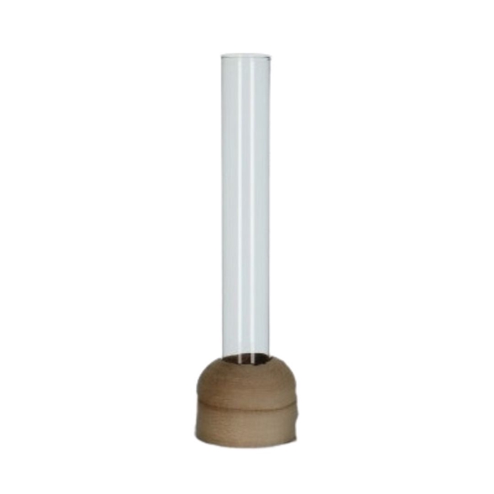 <h4>Glas Buis+voet d02*15cm</h4>