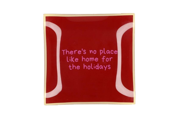 Plate Square Thers No Place 18x18x2cm