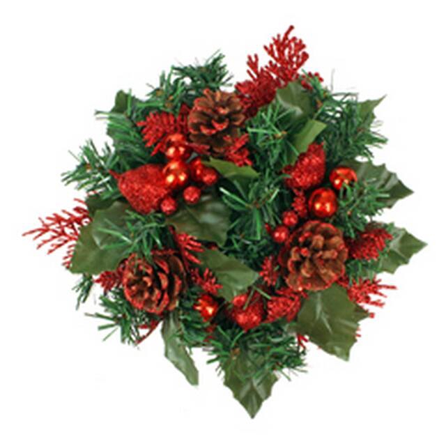 <h4>Wreath christmas ring Ø8cm red R3</h4>