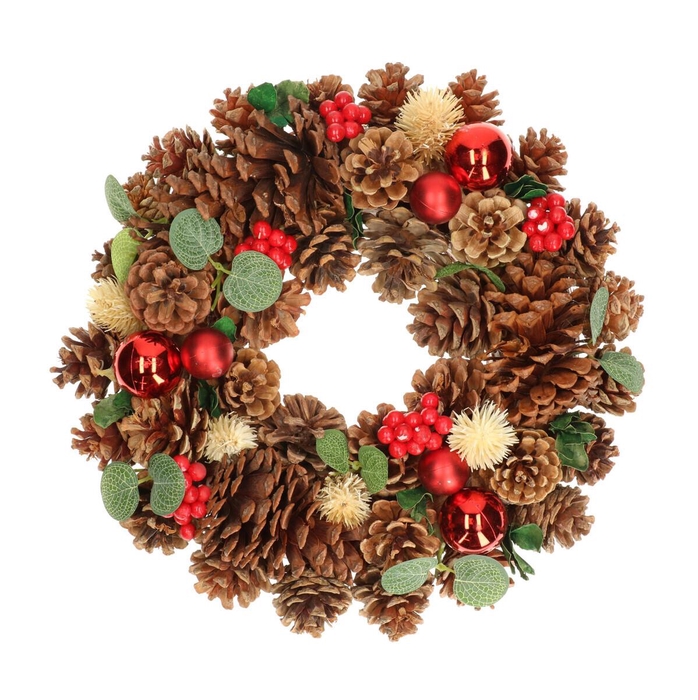 <h4>Christmas d34cm Wreath pine cone</h4>