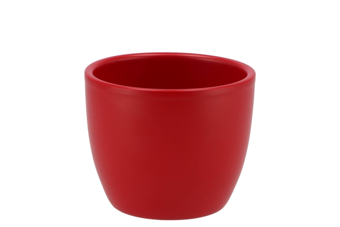Ceramic Red Matt Pot 8x7,5cm Nm