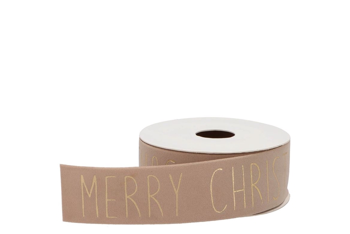 <h4>Ribbon Velvet Christmas 71 Sand 5mx40mm</h4>