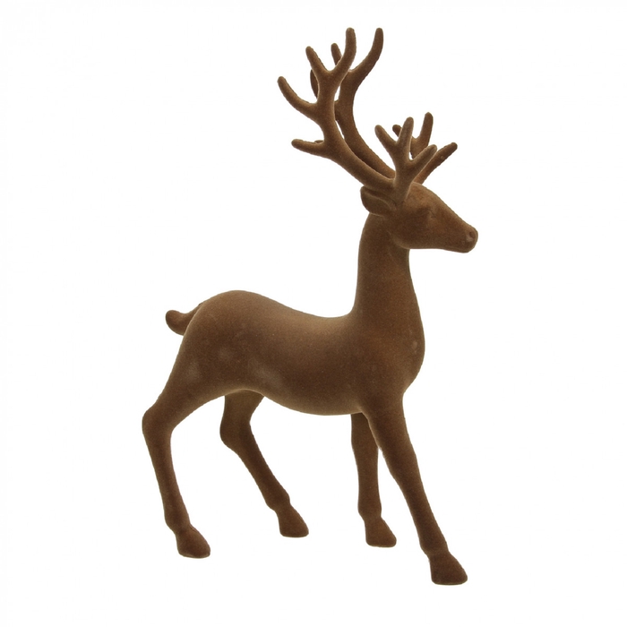 <h4>Kerst Deco rendier flock 22*35cm</h4>