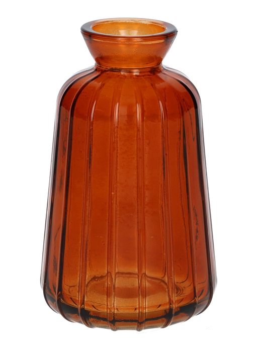 <h4>DF02-666633900 - Bottle Carmen d3.5/6.5xh11 brown/terra transparent</h4>