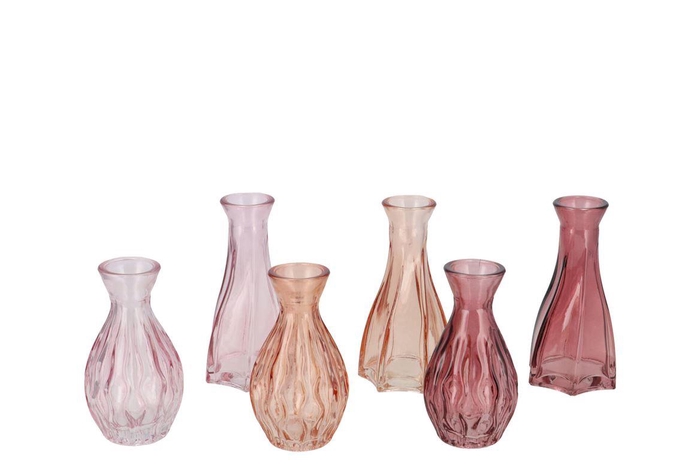 <h4>Fenna Old Pink Mix Vase Flower Ass 6x12cm</h4>