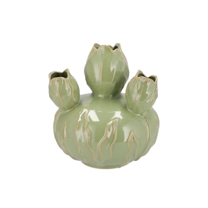 Mara Pistache Vase Bol Tulip 27x27x31cm Nm