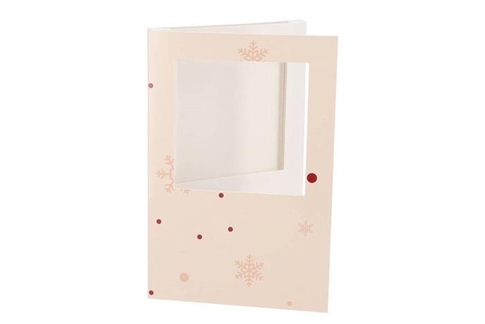 <h4>Gift Tile Card Ice Crystal Nude 21x14x1cm</h4>