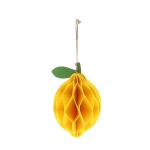 Decoration Deco hanging lemon d12*20cm