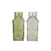 Mille Green Vase House 13x13x30cm