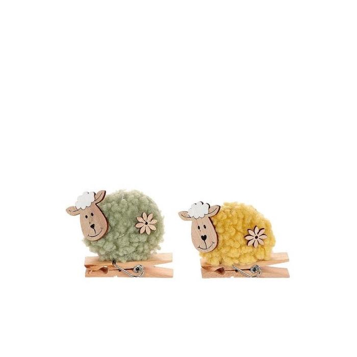 <h4>Voorjaar Knijper schaap 8.5*6cm</h4>