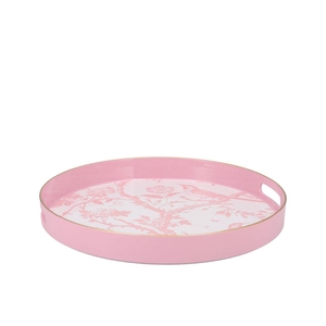 Melamine Old Pink Plate Round 35x35x4cm