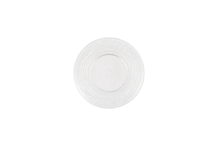 <h4>Dayah Transparent Glass Plate 15x2cm</h4>