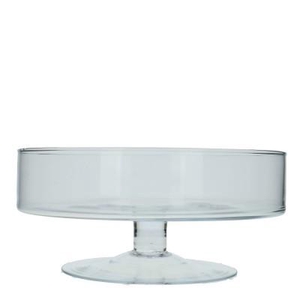Glas Schaal Voet d29*13cm
