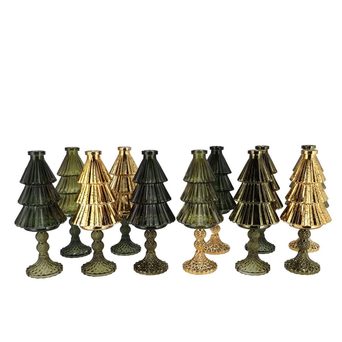 <h4>Jazz Majestic Green Vase X-mas Tree Ass 11x28cm Nm</h4>
