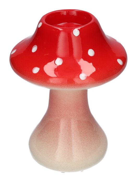 <h4>DF03-666270300 - T-lighthld Toadstool1 d6.5/14.5xh19 red</h4>