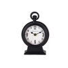 Clock Table Mtl 12x19cm Black
