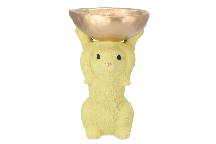 Easter Bunny-bowl Yellow 19x15x28cm Nm