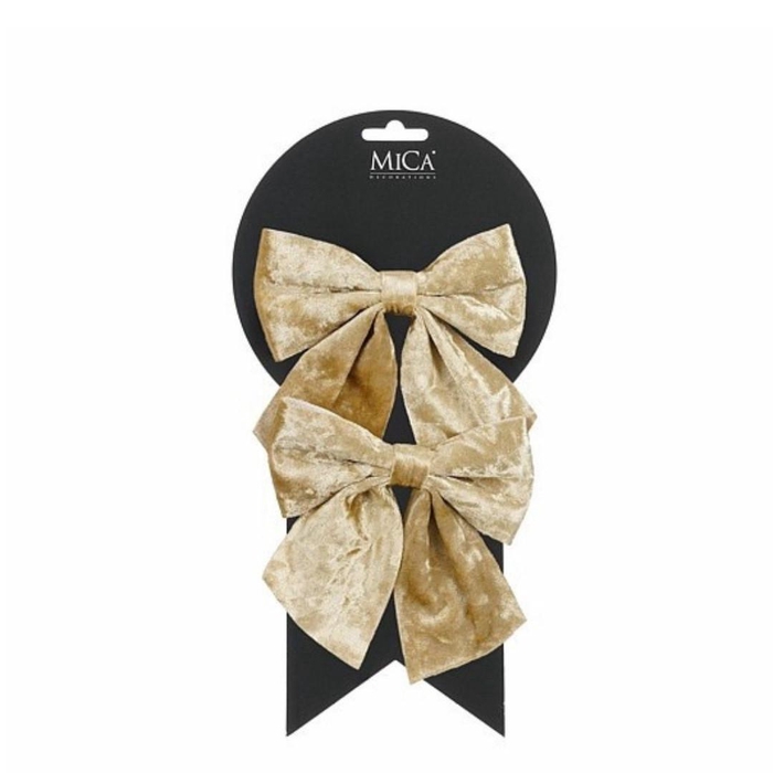 <h4>Kerst Deco strik 12*13cm x2</h4>