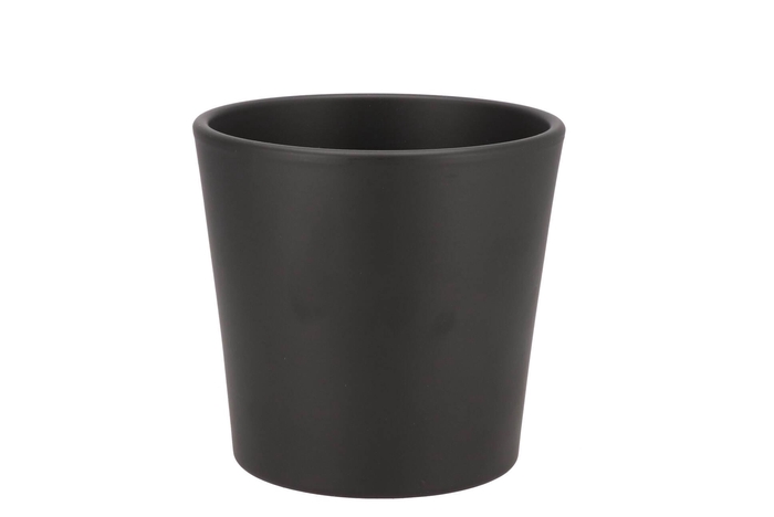 <h4>Ceramic Anthracite Matt Pot Orchid 14cm</h4>