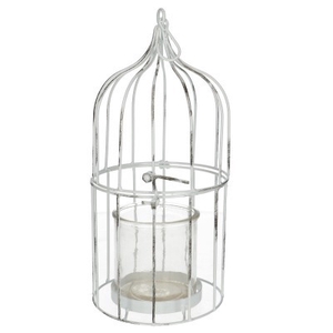 Homedeco Vogelkooi d12*25cm+glas