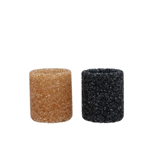 Lexie Wild Black Candle Holder Straight 8x8x10cm