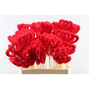 Deco Hartje Op Stok H% Fluweel
