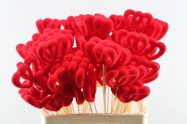 <h4>Deco Hartje Op Stok H% Fluweel</h4>