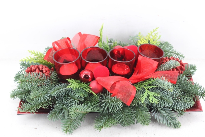 <h4>arr5 Kerst PL - Red rechth. plate 4wax</h4>