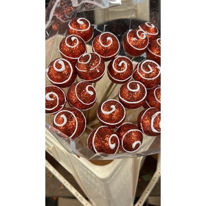 KERST OP STOK BAL ROOD WIT