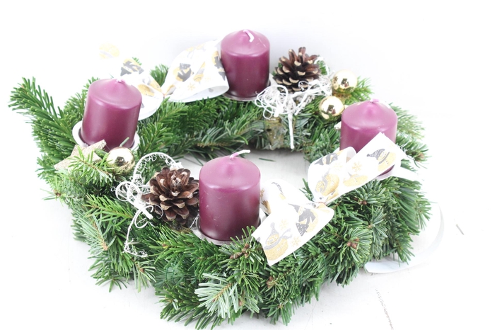 <h4>arr5 Kerst PL - Advent krans purple</h4>