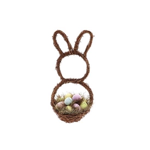 Basket Bunny Pastel Eggs L23W20H50