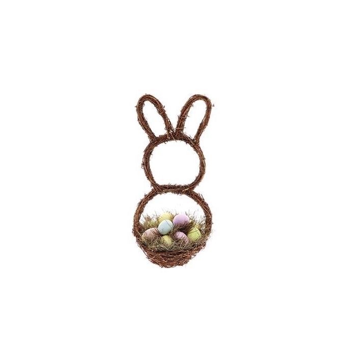 <h4>Basket Bunny Pastel Eggs L23W20H50</h4>
