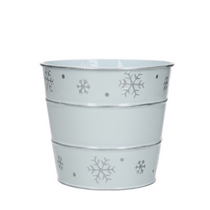 Kerst Zink sneeuwvlok d14*13cm