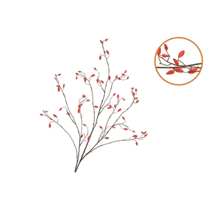 Silk Rosebottle Orange 133cm