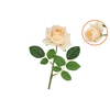 Silk Open Rose Yellow Real Touch 43cm