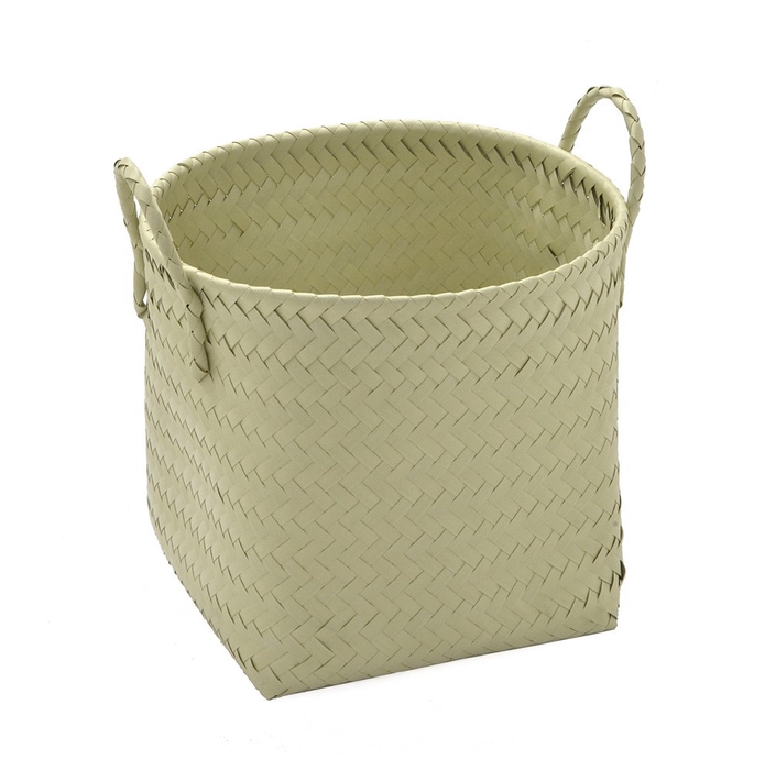 <h4>CESTA DECORATIVA REDONDA G VERDE CLARO 636-056</h4>