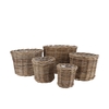 Rattan Ivy Natural Cilinder Set 5 17x17/23x20/27x23/34x26/40