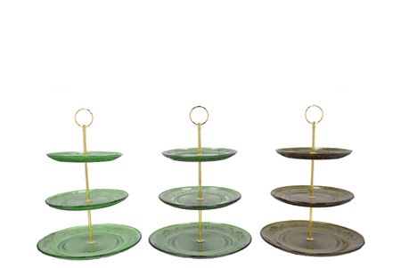 <h4>Dayah Green Mix Cake Shelf Ass 18/20/25x33cm</h4>