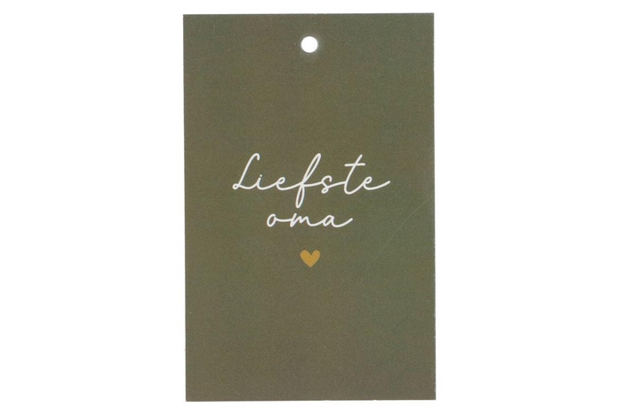 <h4>Gift Bouquet Card Liefste Oma Brown 6x9cm P/25</h4>