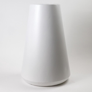Vase Metl White Texture Ø37x65