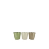 Zinc Summer Green Mix Bucket Basic Ass 12x10x8cm
