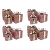 Sparkle Giftbox Pink Led S/3 15x18/20x23/25x28cm