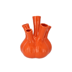 Aglio Shiny Orange Vase 22x28cm Nm