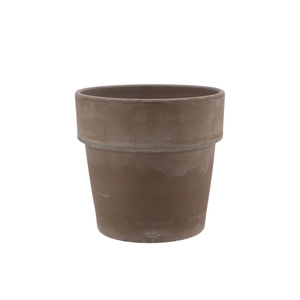 Terra Cylinder Pot Grey Siliconised 15x15cm